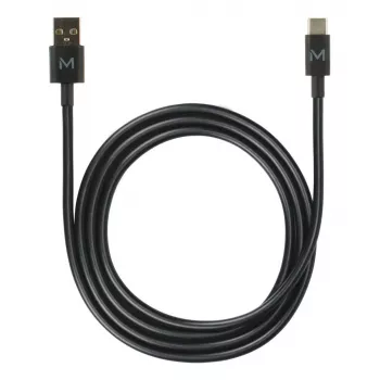 USB A uz USB C kabelis MOBILIS 020013 — 1 m, dati 0,48 Gbit/s, melns