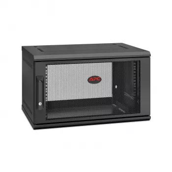 APC NetShelter WX AR106SH4, 6U, 19 collu plākstera skapis, sienas stiprinājums, iepriekš samontēts, 400 mm dziļš