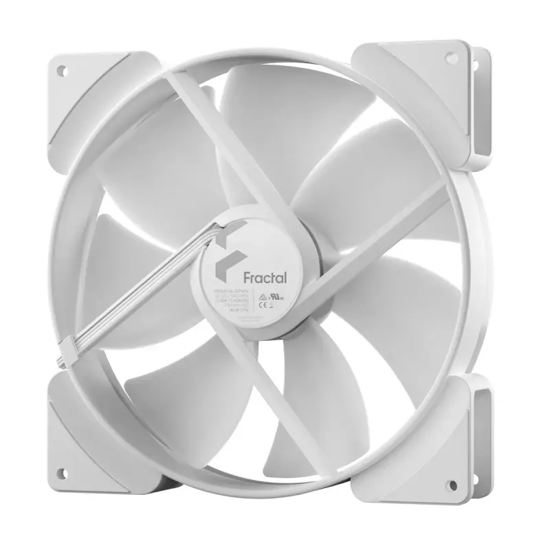 Fractal Design Prisma AL-18 ARGB PWM korpusa ventilators, 180 mm, balts
