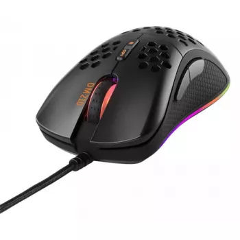 Spēļu pele Deltaco DM210 vadu īpaši plāna RGB melna