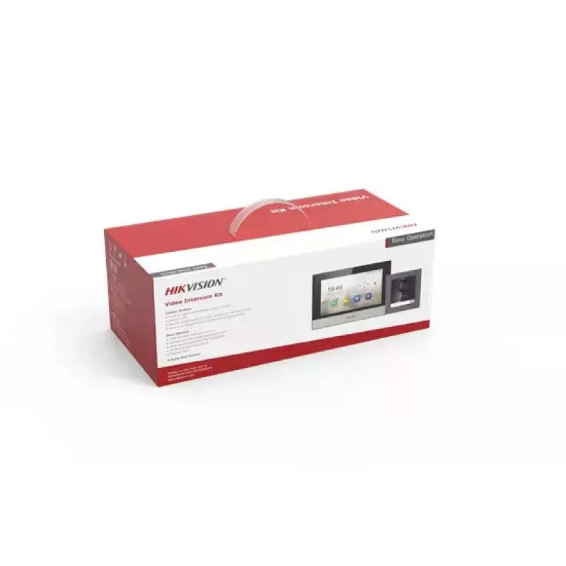 Video durvju sistēma Hikvision DS-KIS602 2 MP 7 collu melna pelēka