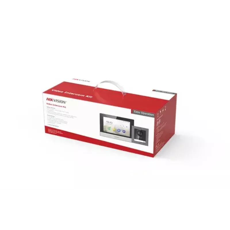 Video durvju sistēma Hikvision DS-KIS602 2 MP 7 collu melna pelēka