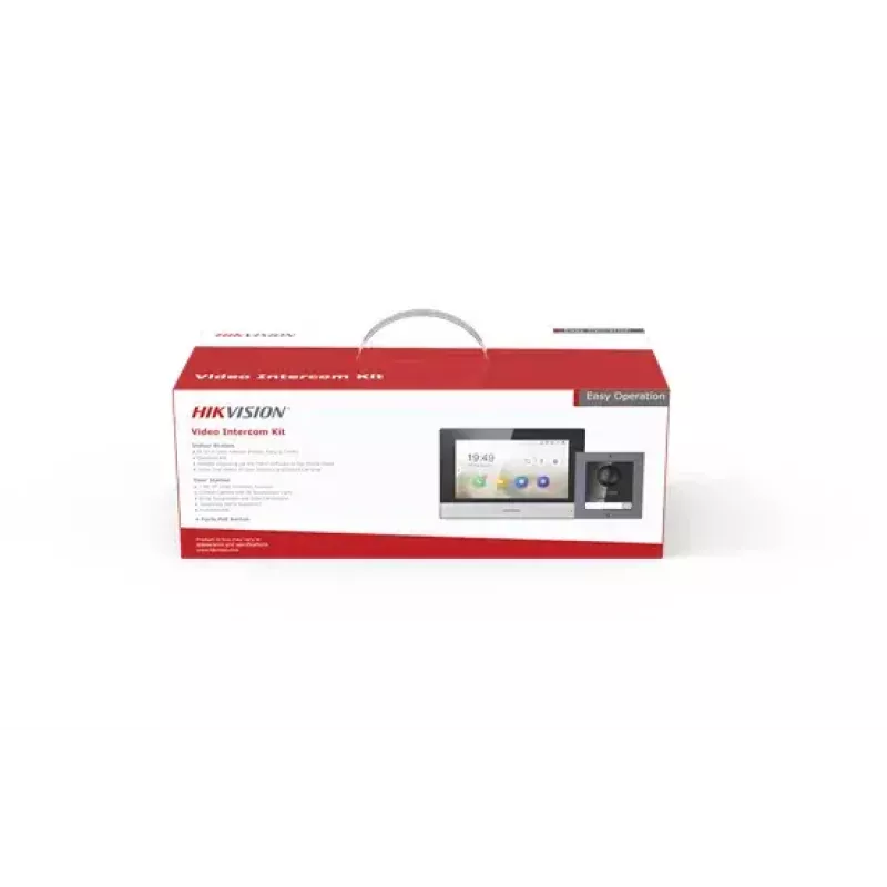 Video durvju sistēma Hikvision DS-KIS602 2 MP 7 collu melna pelēka