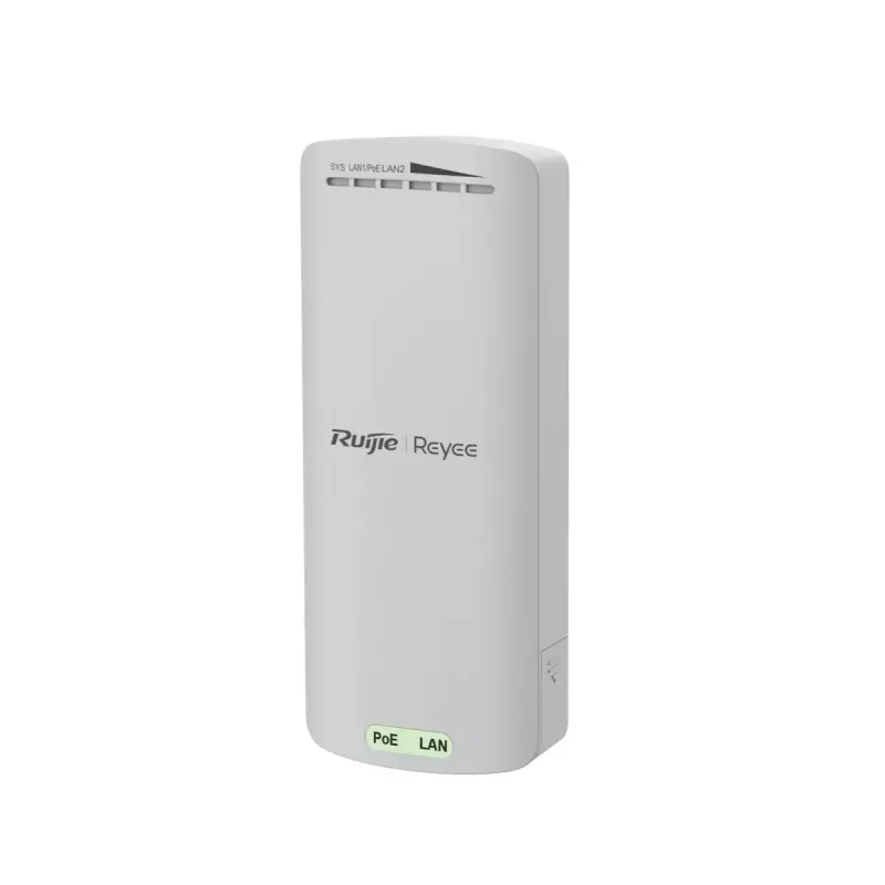 Bezvadu piekļuves punkts RUIJIE RG-EST100-E, 2,4 GHz 802.11n, 300 Mb/s, 2x RJ-45, PoE, IP55, virziena iekšējās antenas