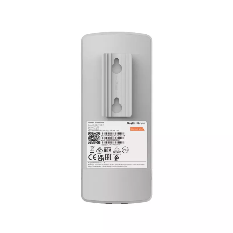Bezvadu piekļuves punkts RUIJIE RG-EST100-E, 2,4 GHz 802.11n, 300 Mb/s, 2x RJ-45, PoE, IP55, virziena iekšējās antenas
