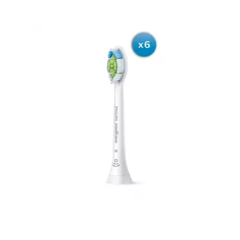 Maināmās birstes galviņas Philips HX6066/87 Optimal balta — iepakojumā 6 gab.