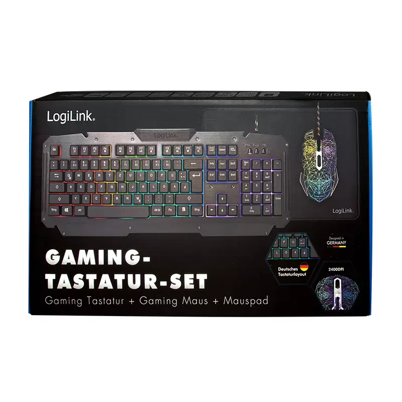 Spēļu tastatūra ar peli LogiLink ID0185
