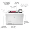 HP Color LaserJet Pro M454dw, drukāšana, priekšējais USB ports; abpusējā drukāšana