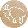 Round Stamp Colop 165225 Rubber Wood 3 cm Diameter