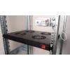 Equip Dzesēšanas ventilatori 19', 1U, 4 VENTILATORI, RAL9005 Melns