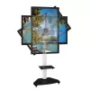 Techly Grīdas balsts ar plauktu ratiņiem TV LCD/LED/Plazma 37-70 collas Balts