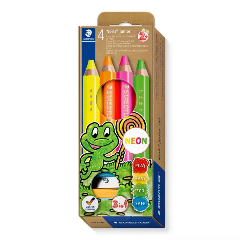 Akvareļu zīmuļu komplekts Staedtler 140 C4P1 — 4 gab. (zaļa, oranža, rozā, dzeltena)