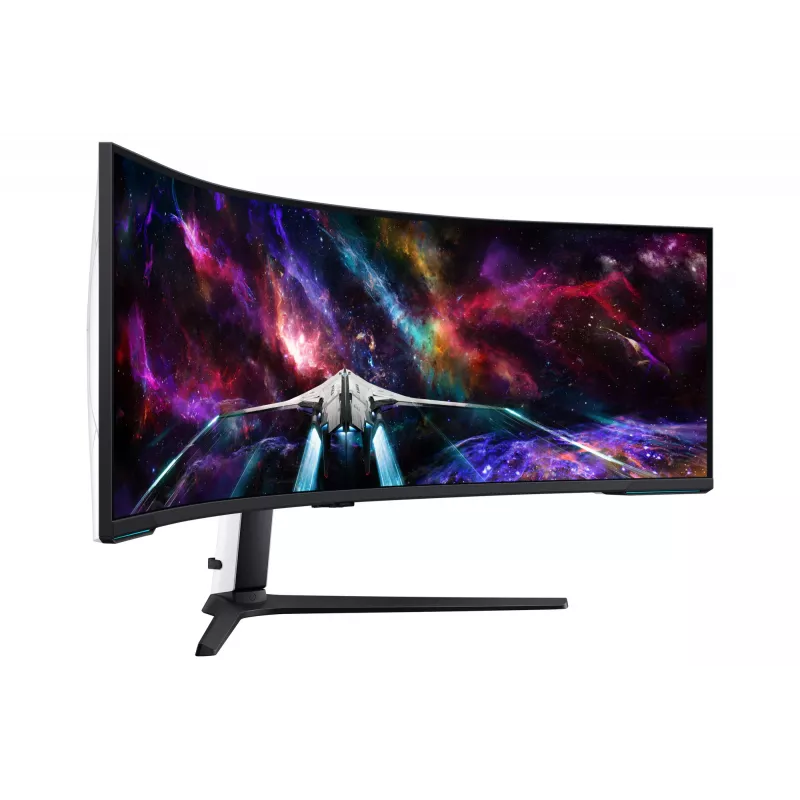 Samsung G95NC datora monitors 144,8 cm (57 colli) 7680 x 2160 Dual UHD QLED Balts