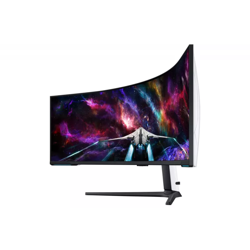 Samsung G95NC datora monitors 144,8 cm (57 colli) 7680 x 2160 Dual UHD QLED Balts
