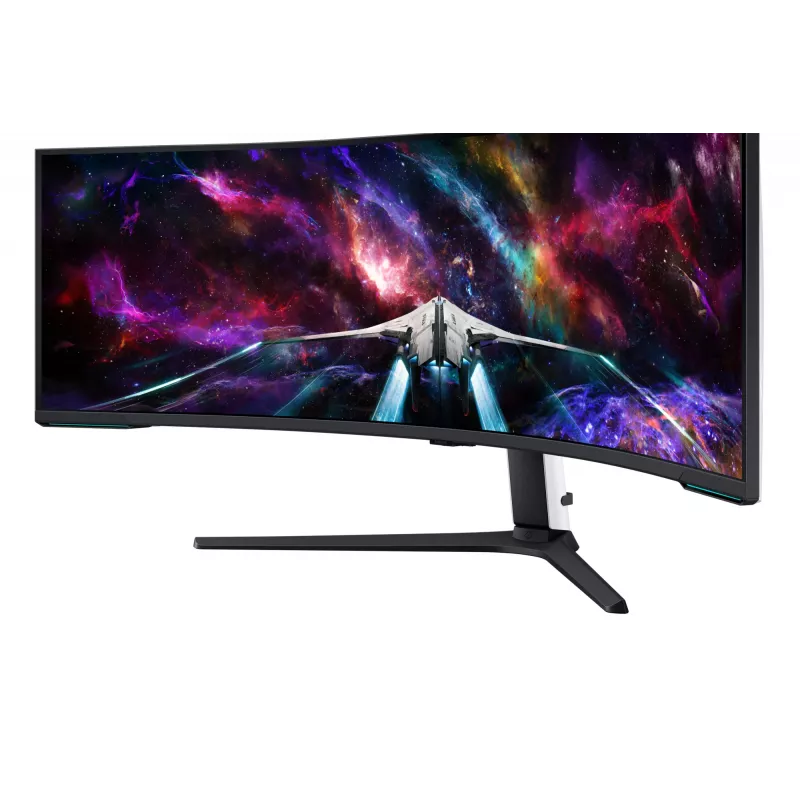 Samsung G95NC datora monitors 144,8 cm (57 colli) 7680 x 2160 Dual UHD QLED Balts