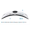Samsung G95NC datora monitors 144,8 cm (57 colli) 7680 x 2160 Dual UHD QLED Balts