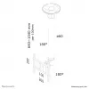 Neomounts FPMA-C200 monitora/TV griestu stiprinājums 10-40 collas - augstums 64-104 cm
