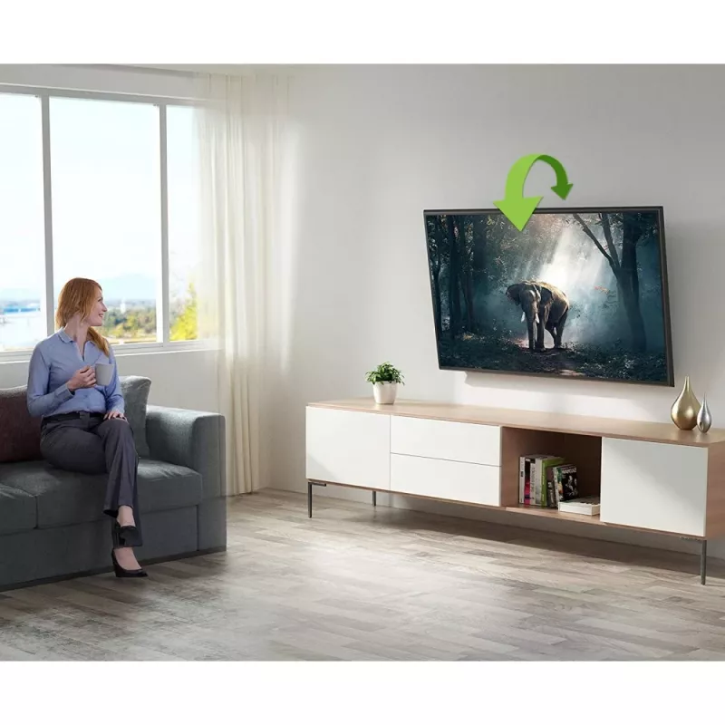 Techly ICA-PLB 148M TV stiprinājums / statīvs 139,7 cm (55 collas) melns