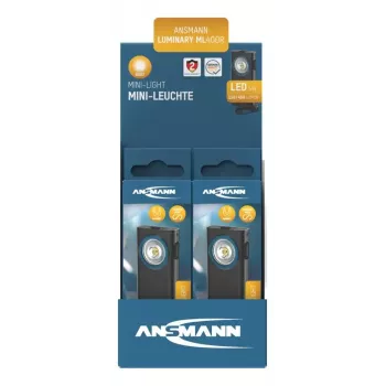 Atslēgu piekariņa lukturītis Ansmann ML400R melns LED 5W USB uzlādējams