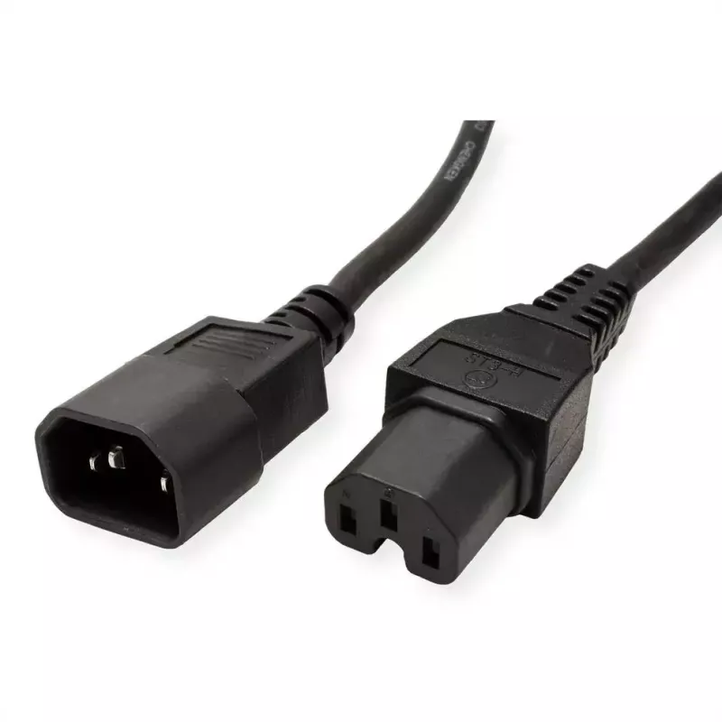 Power kabelis VALUE 19.99.1123 Melns 3 m C14 C15 coupler
