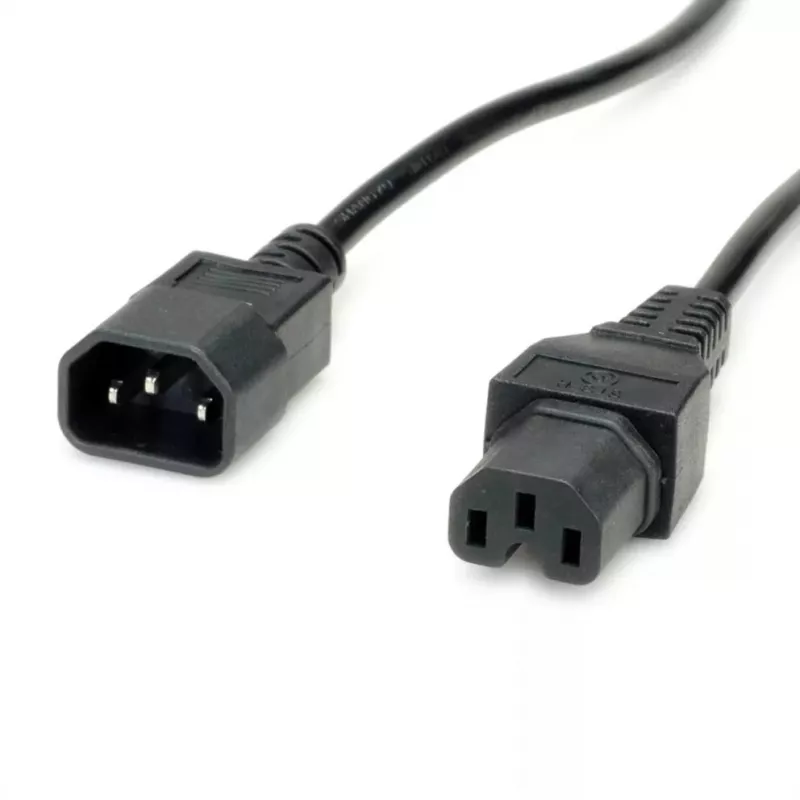 Power kabelis VALUE 19.99.1123 Melns 3 m C14 C15 coupler