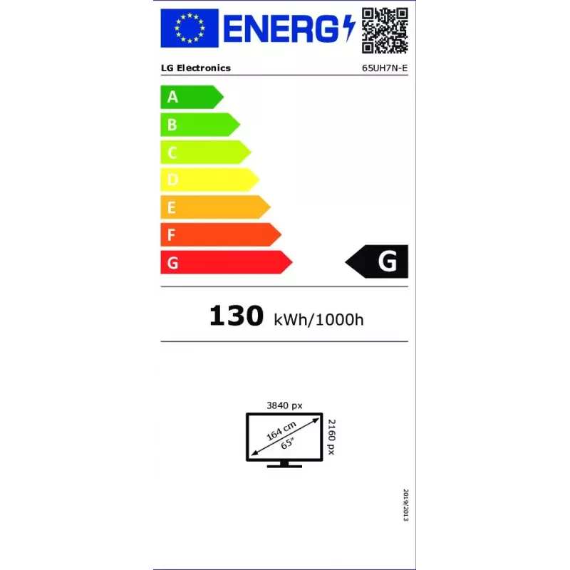 LG 65UH7N-E Digitālās izkārtnes plakanais panelis 165,1 cm (65 collas) LED Wi-Fi 700 cd/m² 4K Ultra HD Melns Iebūvēts procesors WebOS 24/7
