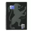 Rakstāmā piezīmju grāmatiņa Oxford 400121610 A4+ 160 lapas Melni pelēka