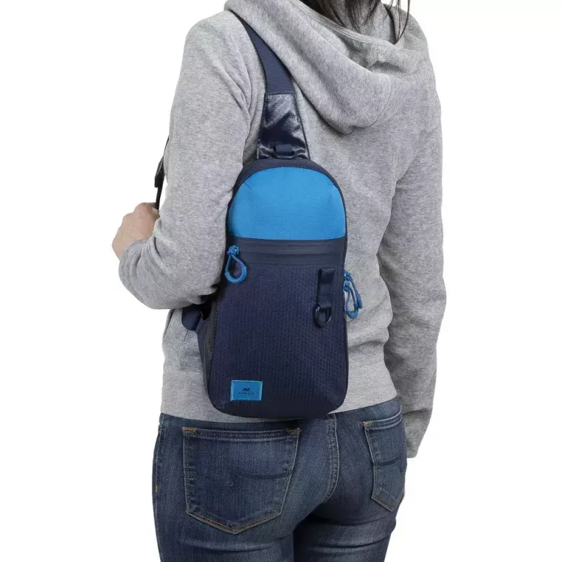 Soma pār plecu Rivacase Dijon 25,6 cm (10,1 collas) Zila Rokturis Plecu siksna