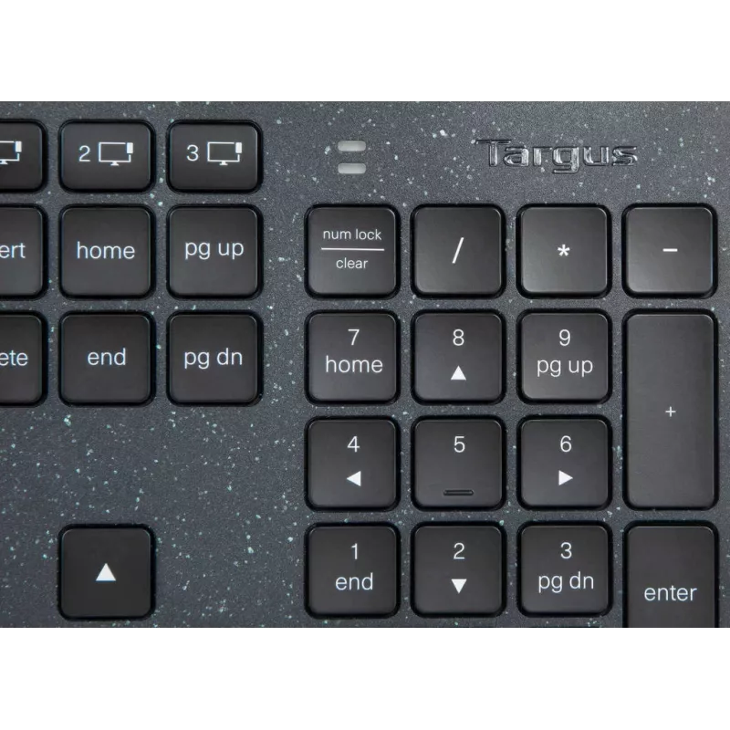 Targus EcoSmart AKB868FR tastatūra Universāla Bluetooth AZERTY Franču Melna