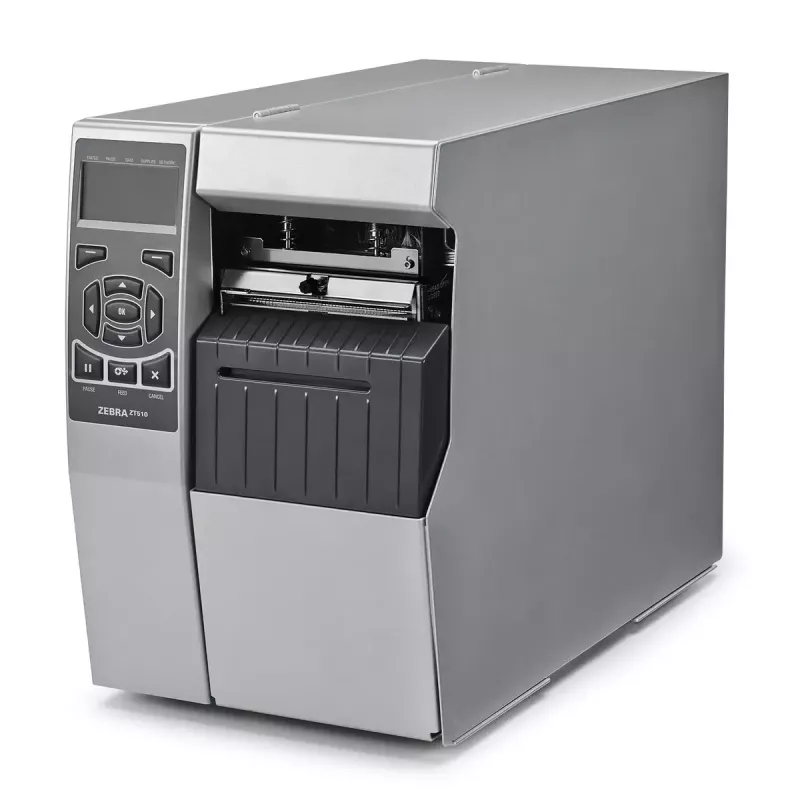 Etiķešu printeris Zebra ZT510 Termiskā pārnese 300×300 DPI, 305 mm/s, 104 mm drukas platums, Ethernet, Bluetooth, LCD, pelēks