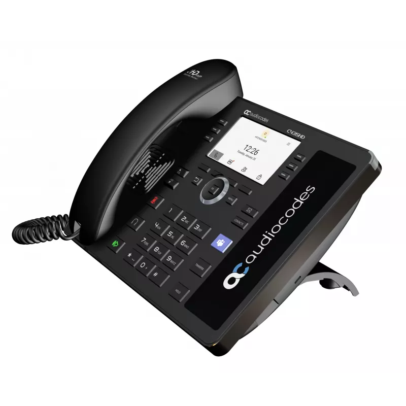 AudioCodes C435HD-R IP tālrunis Teams PoE GbE melns