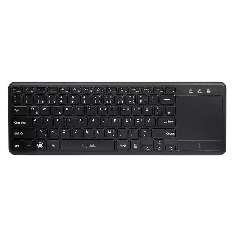 LogiLink ID0188 mājas RF bezvadu tastatūra QWERTZ, melna