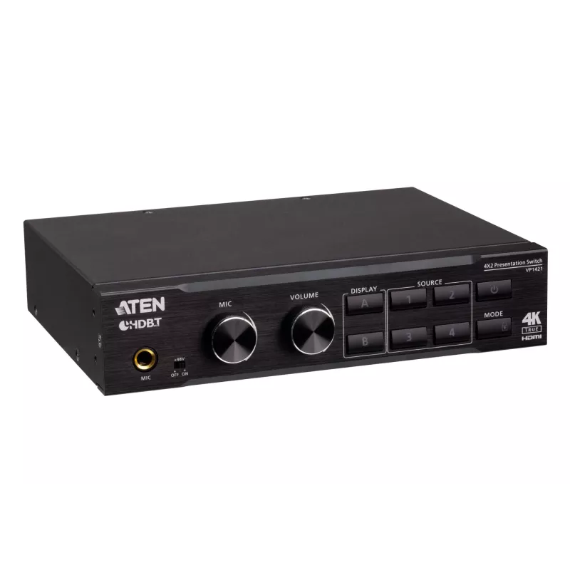 ATEN 4 x 2 True 4K prezentāciju matricas komutators