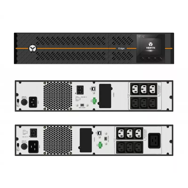 Vertiv Liebert Edge nepārtrauktās barošanas avots (UPS) - 3000VA 2700W 230V 2U Line Interactive AVR tornis/statņa stiprinājums