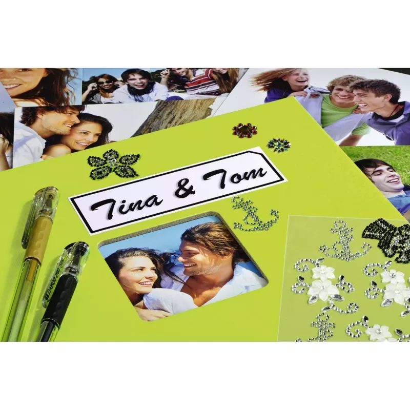 Hama Fine Art fotoalbums zaļš 400 loksnes 10 x 15 cm