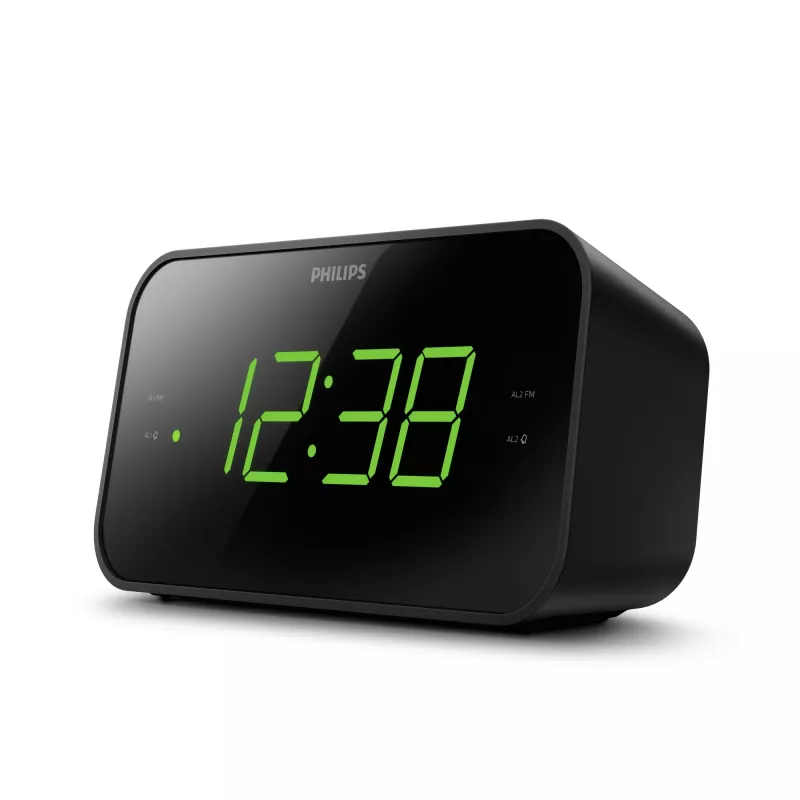 Philips TAR3306/12 modinātājpulkstenis Digitālais modinātājpulkstenis Melns