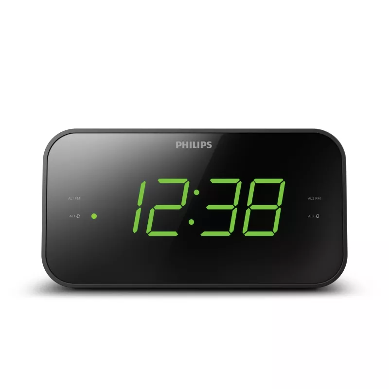 Philips TAR3306/12 modinātājpulkstenis Digitālais modinātājpulkstenis Melns