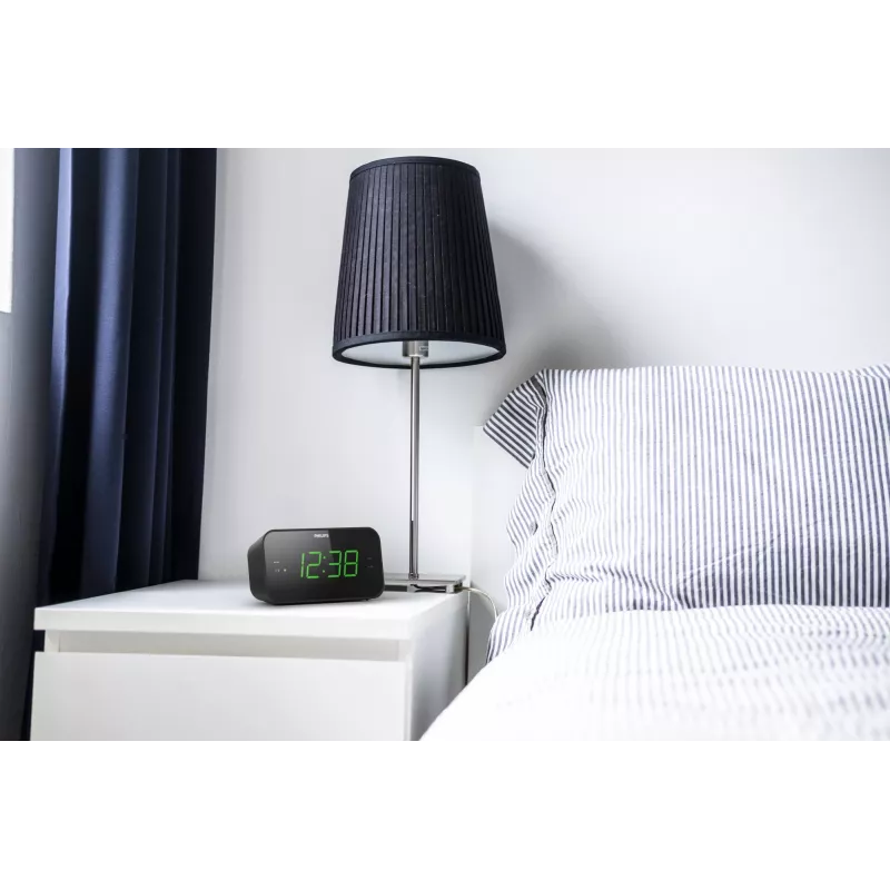 Philips TAR3306/12 modinātājpulkstenis Digitālais modinātājpulkstenis Melns