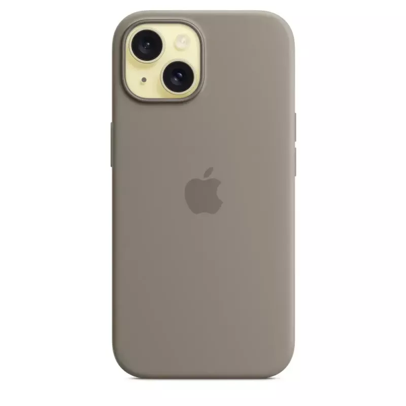 Silikona maciņš Apple iPhone 15 MagSafe māla krāsas vāciņš Brūns