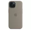 Silikona maciņš Apple iPhone 15 MagSafe māla krāsas vāciņš Brūns