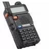Rokas divvirzienu rācija Baofeng UV-5R HTQ USB-C Dual Band 5W, 1800 mAh, FM 64–108 MHz, melna