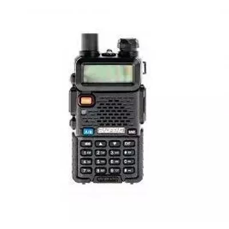 Rokas divvirzienu rācija Baofeng UV-5R HTQ USB-C Dual Band 5W, 1800 mAh, FM 64–108 MHz, melna