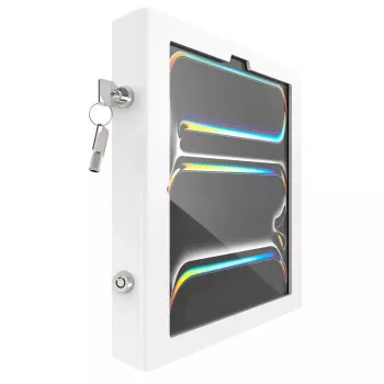 Ritošā ratiņa korpuss iPad Pro 13 collu planšetdatoram — ram mount Apex Rise Freedom Extended, balts, piemērots M4 un M5, ietver 4 atslēgas