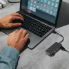 LogiLink USB 3.2 Gen1 4-portu centrmezgls, melns, 5000 Mbit/s, ABS