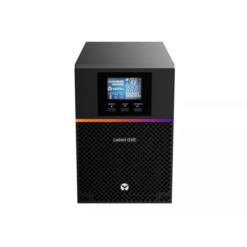 Vertiv Liebert GXE3-1000IMT nepārtrauktās barošanas avots (UPS) Dubultā pārveidošana (tiešsaistē) 1 kVA 900 W 8 maiņstrāvas kontaktligzdas