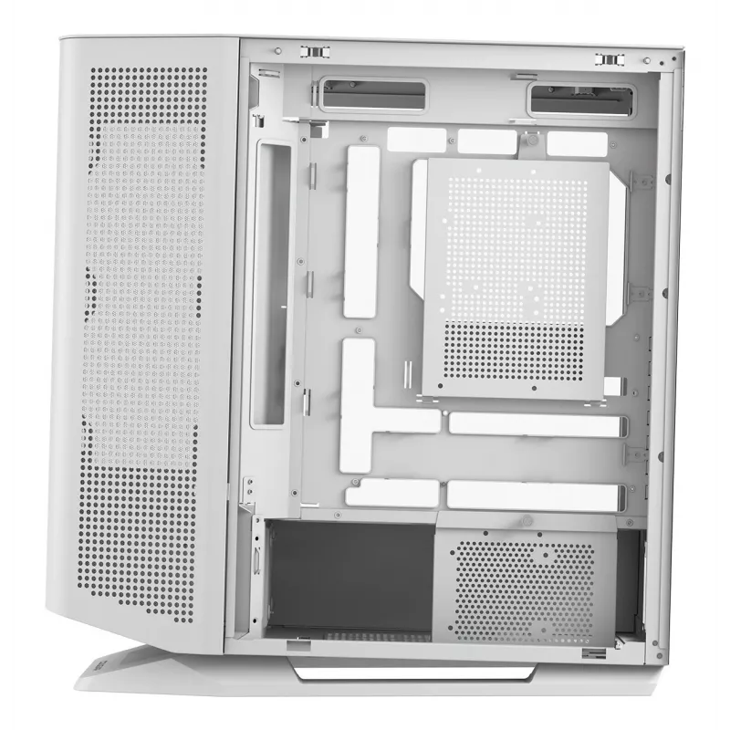 PC Midi Tower korpuss Cougar FV270 — balts, atbalsta ATX/EATX/Micro-ITX, 2×3.5 collu + 2×2.5 collu, 120/140 mm ventilatori
