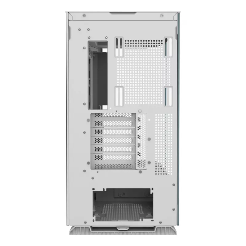 PC Midi Tower korpuss Cougar FV270 — balts, atbalsta ATX/EATX/Micro-ITX, 2×3.5 collu + 2×2.5 collu, 120/140 mm ventilatori