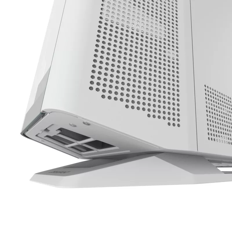 PC Midi Tower korpuss Cougar FV270 — balts, atbalsta ATX/EATX/Micro-ITX, 2×3.5 collu + 2×2.5 collu, 120/140 mm ventilatori
