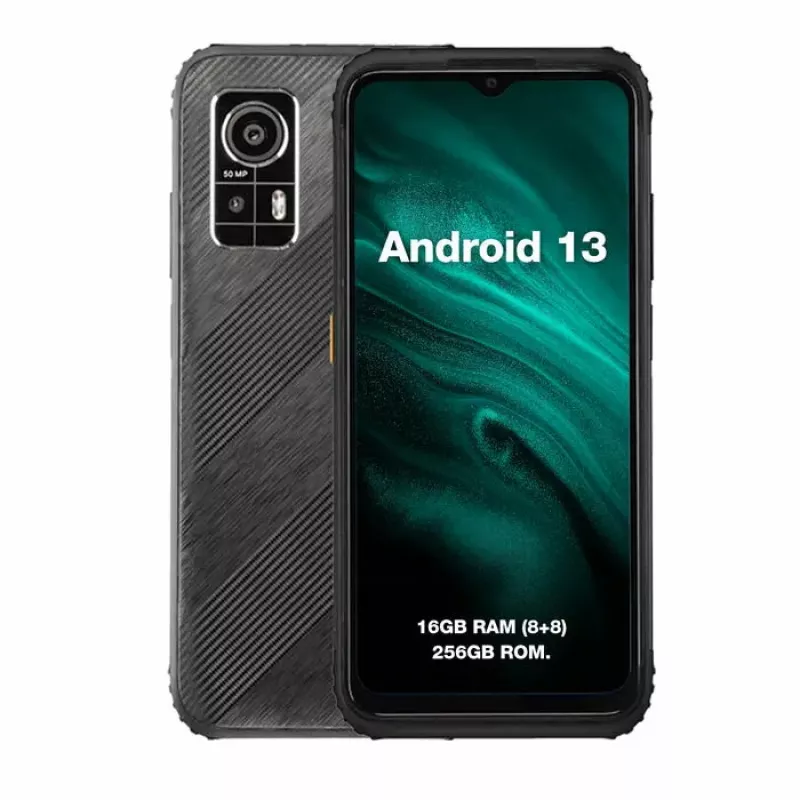 Viedtālrunis AGM H6 6.56 collas 8 GB 256 GB Melns