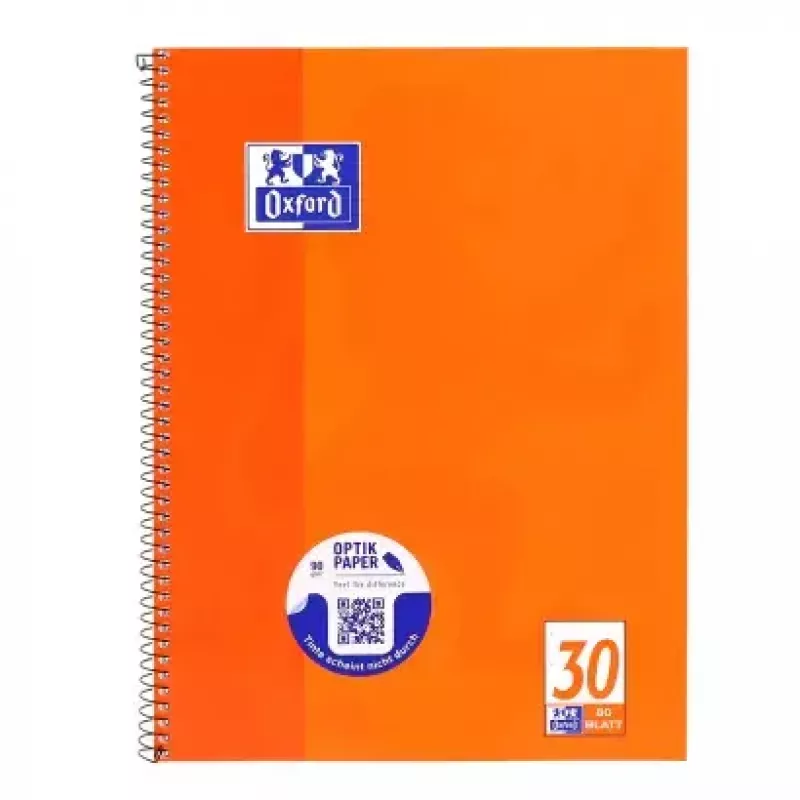 Rakstāmburtnīca Oxford 100050359 A4 80 lapas oranža